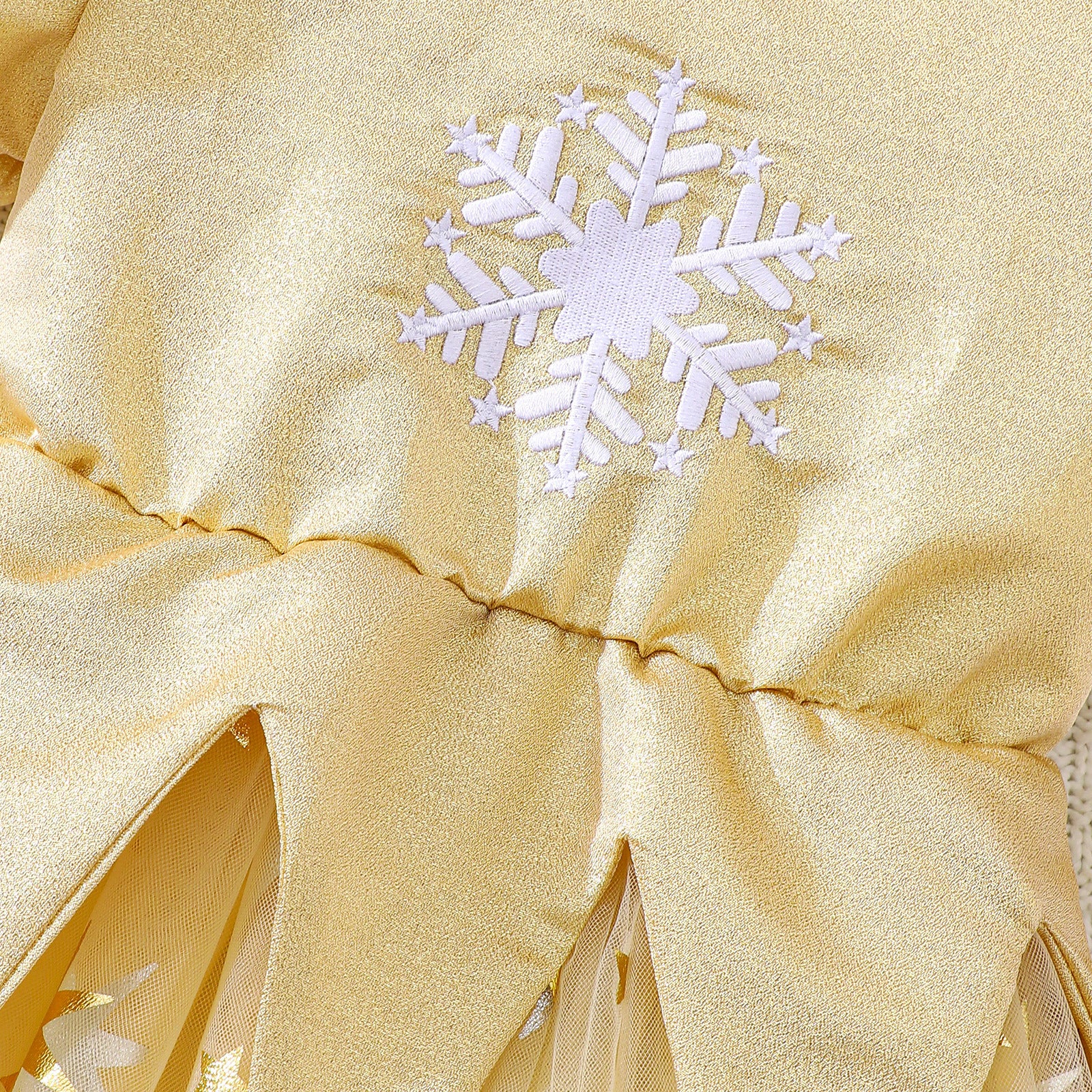 Christmas Snowflake Embroidery Dress