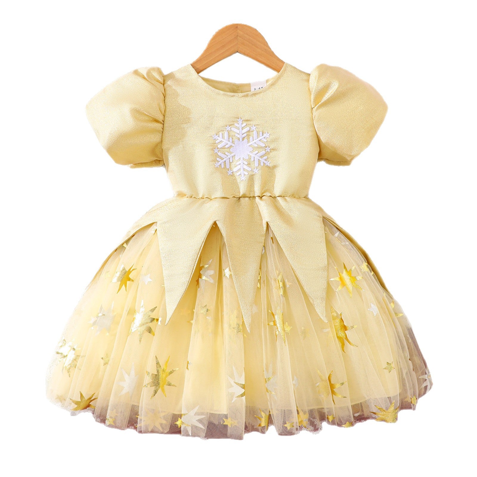 Christmas Snowflake Embroidery Dress