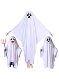 Halloween Children's Ghost Costume Grimace Cloak Parent-Child Dress Cloak