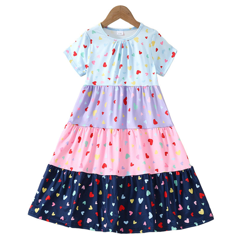 Girl's Love Color-Matching Dress
