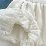 Denim Sling Top + Bud-Shaped Pants Two-Piece Set