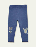 Mouse Appliqu¨¦ Leggings