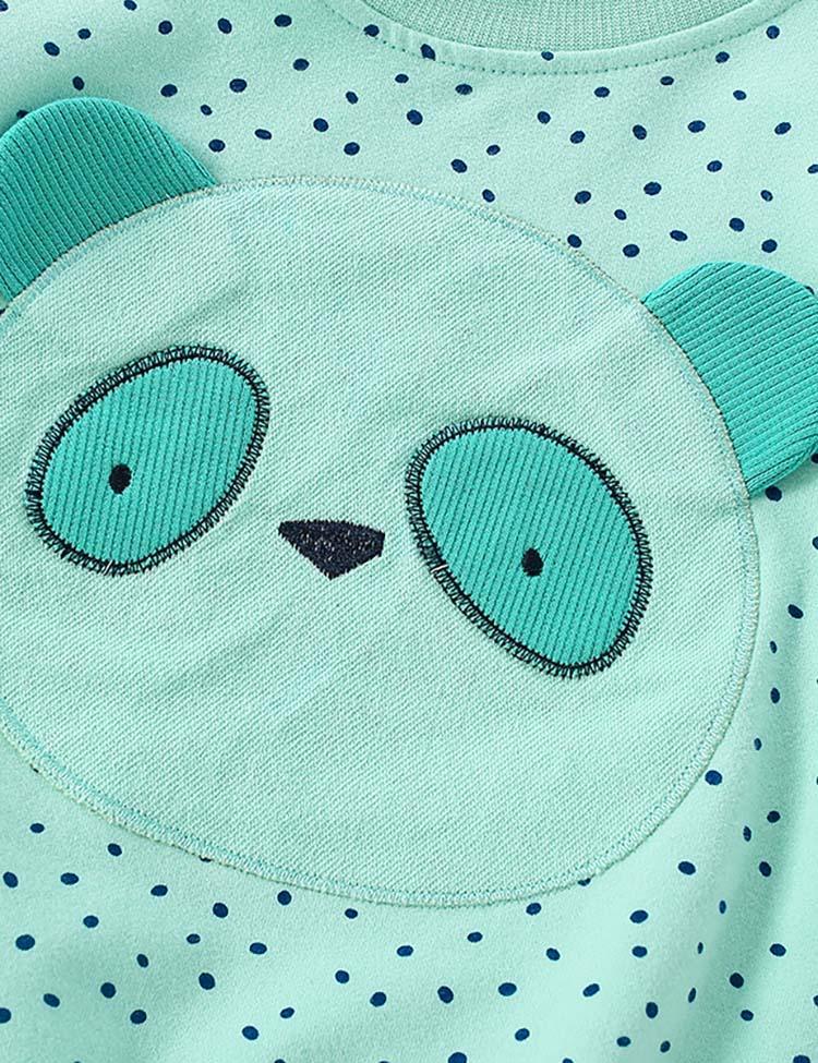 Panda Appliqu¨¦ Sweater - CCMOM