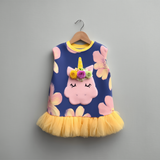 Lucky Sale- Children's pink unicorn cute dress