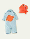 2-Piece Dolphin Sleeve Swimsuit
