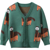 Alpaca Brocade Sweater Cardigan