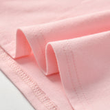 Spring and Autumn New Girls Pure Cotton Long Sleeve T-Shirt Fire Butterfly Pink Top