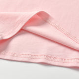 Spring and Autumn New Girls Pure Cotton Long Sleeve T-Shirt Fire Butterfly Pink Top