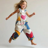Lucky Sale Unisex-Multicolor Love Graphic Unisex Overalls
