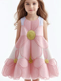 Lucky sale-pink flower girls dress