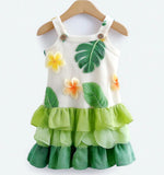 Lucky Sale-Leaf Sling Dress