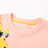 Giraffe Appliqu¨¦ Long-Sleeved Sweater