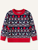 Christmas Children's Elk Cartoon Sweater