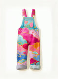 Lucky Sale-Colored Clouds Children's Overalls
