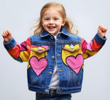 Lucky Sale Unisex-Love Pattern Kids' Overcoat