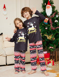 Christmas Cartoon Elk Letter Printed Family Matchting Pajamas