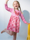 Butterfly Embroidered Long Sleeve Dress