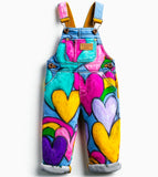 Lucky Sale-Oil Painting Love Children's Overalls