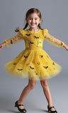 Lucky Sale-Halloween Pumpkin Mesh Dress