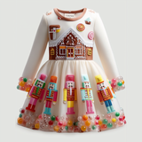 Lucky Sale-Christmas house cartoon character dress