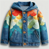 Lucky Sale-Children's Colorful Mermaid Scale Hooded Jacket