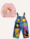 Lucky Sale Unisex-Open Sun Kitten Colored Unisex Overalls