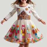 Lucky Sale-Christmas house cartoon character dress