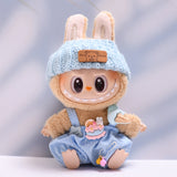 Labubu Clothes Only-Clothes Feeding Bottle Overalls Suit