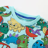 Animal Print Children's Casual Short-Sleeved Shorts Suit
