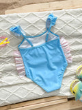 Dwarf Seahorse Printed Suspender Swimsuit