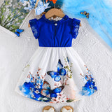 Butterfly Print Sleeveless Dress