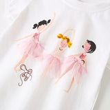 Dancing Little Girl Short Sleeve Suit