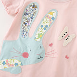 Children's round neck short-sleeved pants casual set