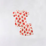 Printed Children's Short-Sleeved Shorts Two-Piece Set