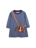 Fashion Patch Long Sleeve Children Shirt