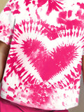Tie-Dye Printed T-shirt Casual Suit