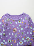 Halloween Patch Long Sleeves Dress