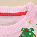 Christmas Sale-Tree Print Long Sleeve Pullover