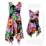 Mother-Daughter Matching Outfit Dress Printing Dress