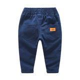 Cotton Solid Color Casual Pants