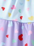 Girl's Love Color-Matching Dress