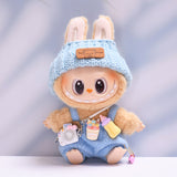 Labubu Clothes Only-Clothes Feeding Bottle Overalls Suit