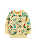 Dinosaur Print Children's Long-Sleeved Pullover