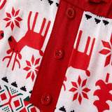 Christmas Elk Printing Parent-Child Family Clothes