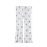 Girls' Flower Wide-Leg Trousers