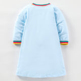 Rainbow Pencil Appliqu¨¦ Long Sleeve Skirt