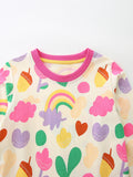 Cartoon Flower Print Dress