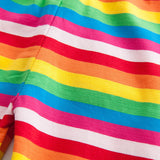 Rainbow Striped Cartoon Spring and Autumn Trousers Children's Pants Cotton Girls Pants