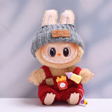Labubu Clothes Only-Clothes Feeding Bottle Overalls Suit