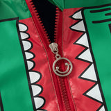 Alligator Printed plus Velvet Shell Jacket